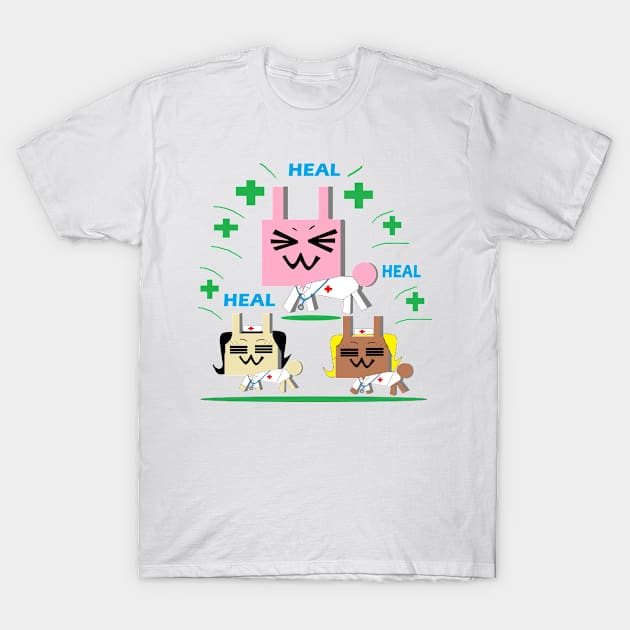 RabbitZaa #009 Doctor Heal x3 T-Shirt by TABCXON